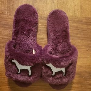 PINK slippers dark purple women's M